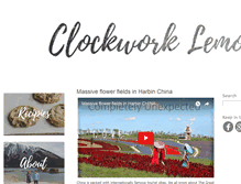 Tablet Screenshot of clockworklemon.com